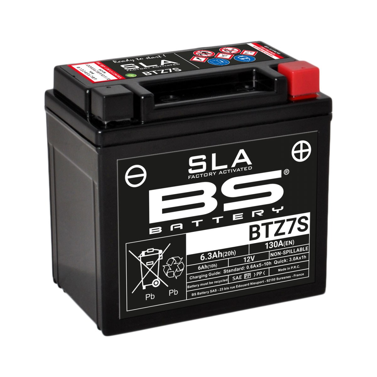 Φωτογραφία προϊόντος: BS BATTERY ΜΠΑΤΑΡΙΑ SLA BS-BTZ7S | BS-BATTERY