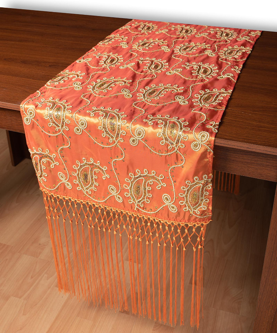 Φωτογραφία προϊόντος: SilkFashion Σατέν τραβέρσα 1028 50x210cm πορτοκαλί