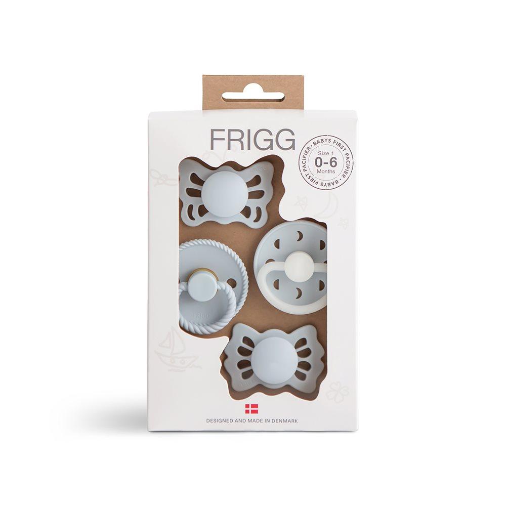 Φωτογραφία προϊόντος: Σετ 4 Πιπίλες FRIGG - Moonlight Sailing Powder Blue 0-6 Μηνών
