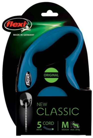 Φωτογραφία προϊόντος: Flexi αυτόματος οδηγός New Classic Cord μήκους 5 μέτρα για σκυλιά από 12 ως 20 κιλά S FLEXI (4000498022511)