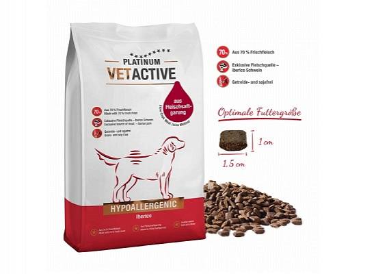 Φωτογραφία προϊόντος: PLATINUM VETACTIVE Hypoallergenic Μαγειρευτή (FSG) Ξηρά Τροφή Σκύλου 5kg