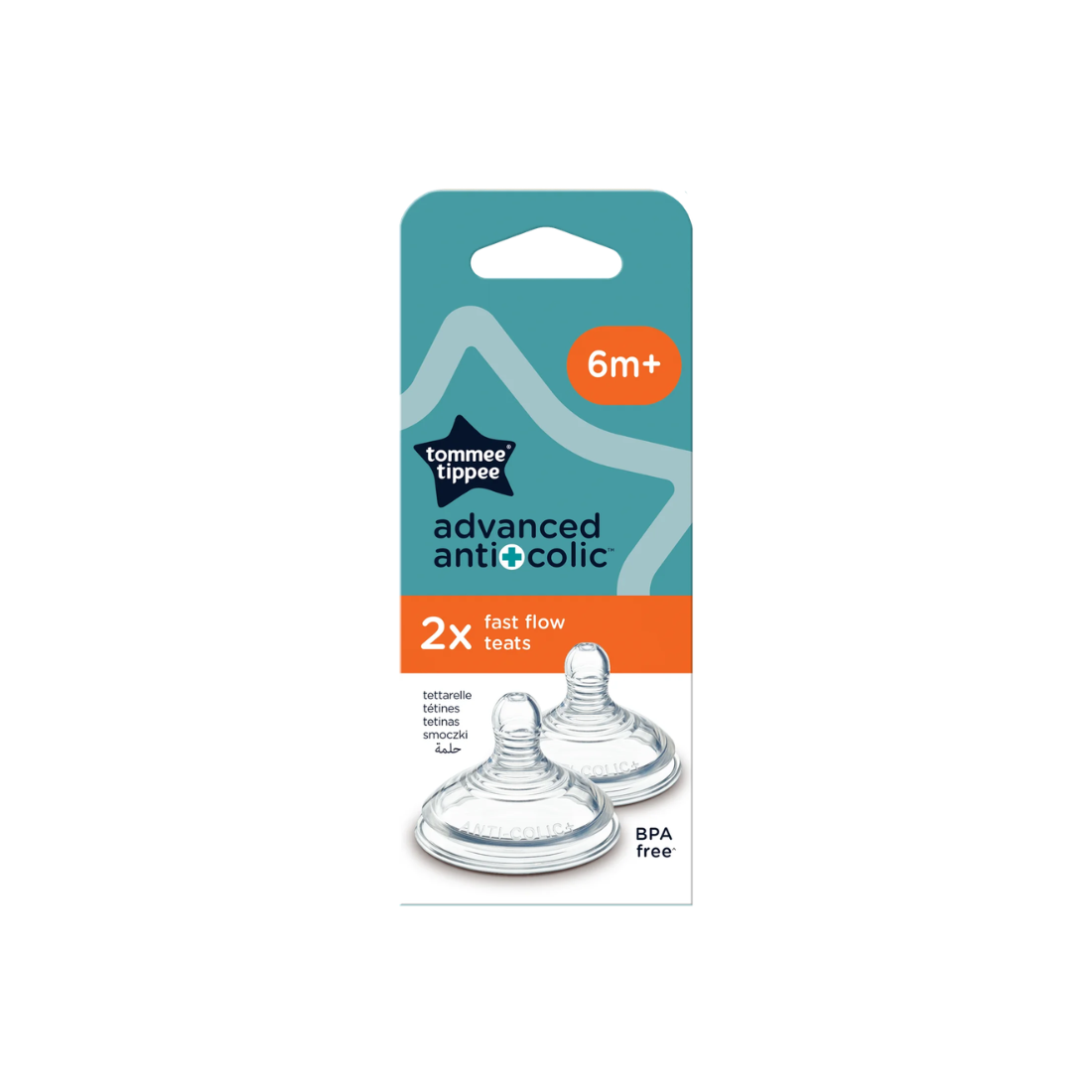 Φωτογραφία προϊόντος: Θηλές Σιλικόνης Anti-Colic Tommee Tippee Μεγάλη Ροή 2τμχ