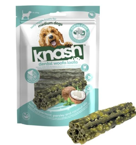 Φωτογραφία προϊόντος: Knash Dental στικ για σκύλους με μέντα,μαϊντανό και έλαιο καρύδας Medium 182gr Knash (5061044931205)