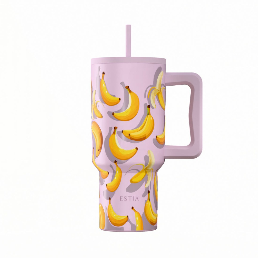 Φωτογραφία προϊόντος: Estia Θερμός Straw Tumbler Xl Save The Aegean 900Ml Banana Mood