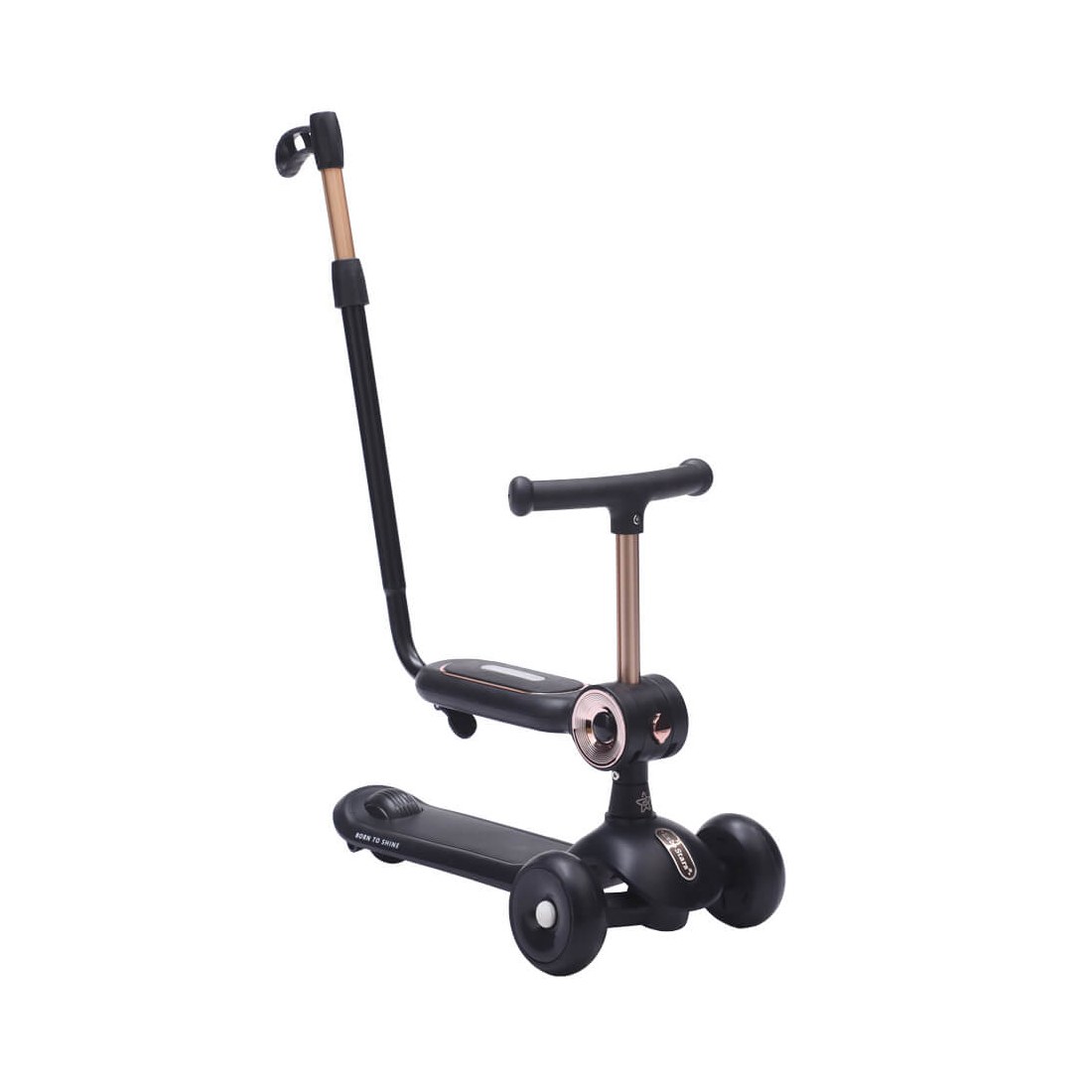 Φωτογραφία προϊόντος: Bebe Stars ΠΑΤΙΝΙ XRIDE 2IN1 BLACK ΜΕ ΛΑΒΗ 672-188