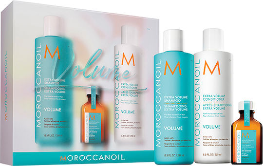 Φωτογραφία προϊόντος: Moroccanoil Spring Volume Σετ Περιποίησης Μαλλιών με Σαμπουάν, Conditioner και Treatment