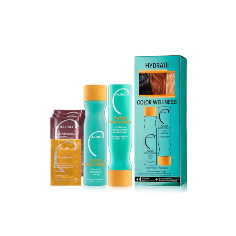Φωτογραφία προϊόντος: Malibu C Hydrate Color Wellness Σαμπουάν 266ml + Conditioner 266ml