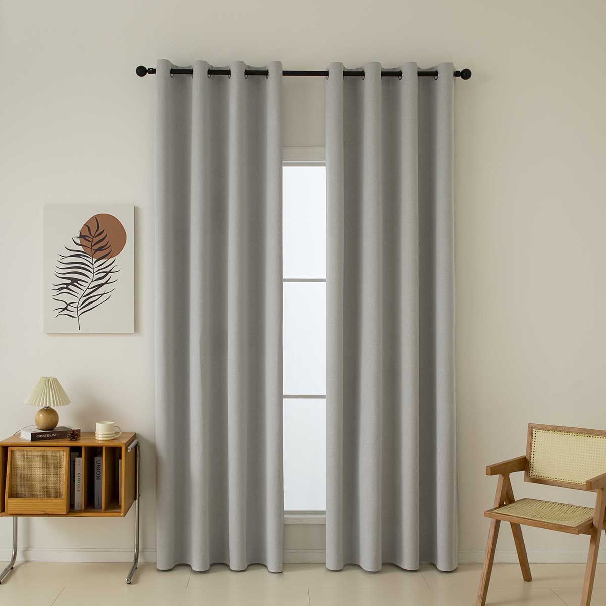 Φωτογραφία προϊόντος: Beauty Home Ύφασμα κουρτίνας με το μέτρο Full Blackout σκίασης Total Art 8446 Φ280 Ασημί