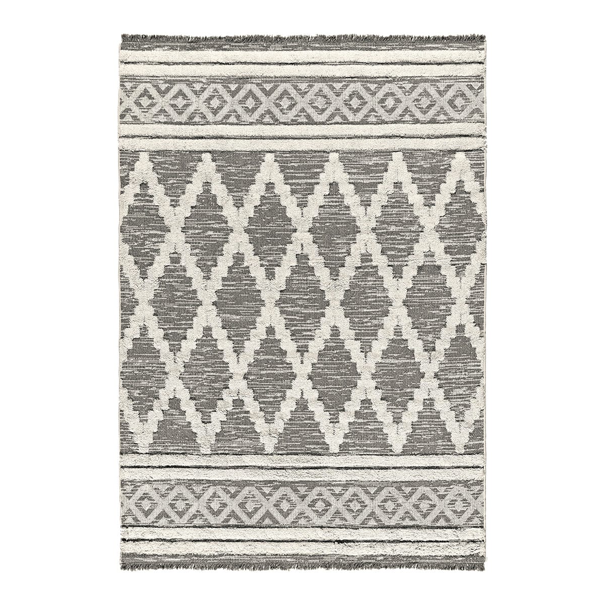 Φωτογραφία προϊόντος: Beauty Home Χαλί βαμβακερό Morocotton 9235 150x220 Γκρι