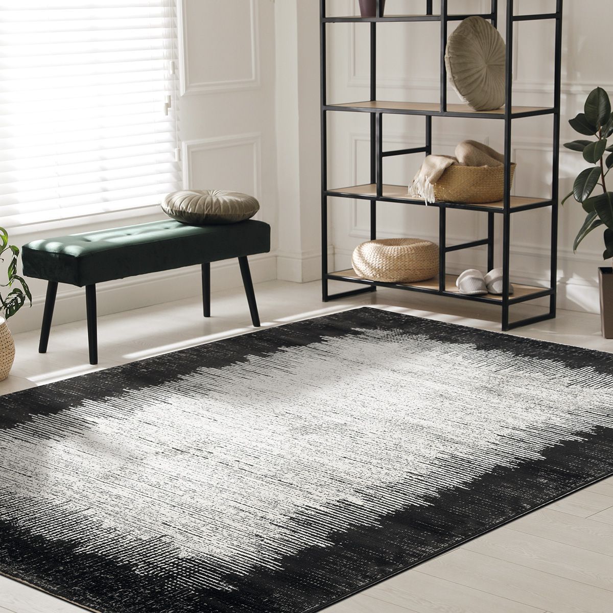 Φωτογραφία προϊόντος: Beauty Home Σετ Κρεβ/ρας 3τμχ Prestige Art 9321 Grey Black - Γκρι Μαύρο