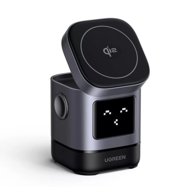Φωτογραφία προϊόντος: Ugreen Uno W709 2-in-1 Ασύρματος Φορτιστής για iPhone/Airpods, USB-C, 25W + USB-C to USB-C Cable 1m