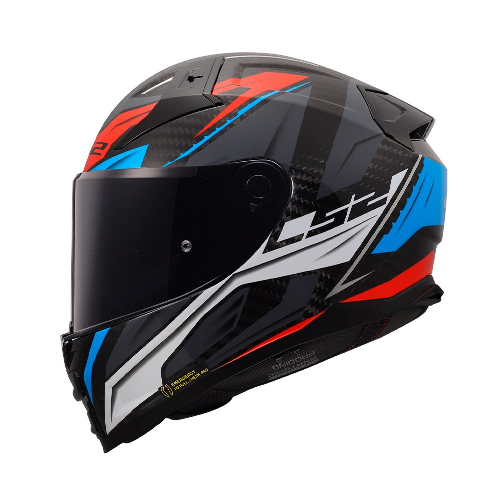 Φωτογραφία προϊόντος: Κράνος Full Face LS2 Vector II Carbon FF811 Savage White Blue Red