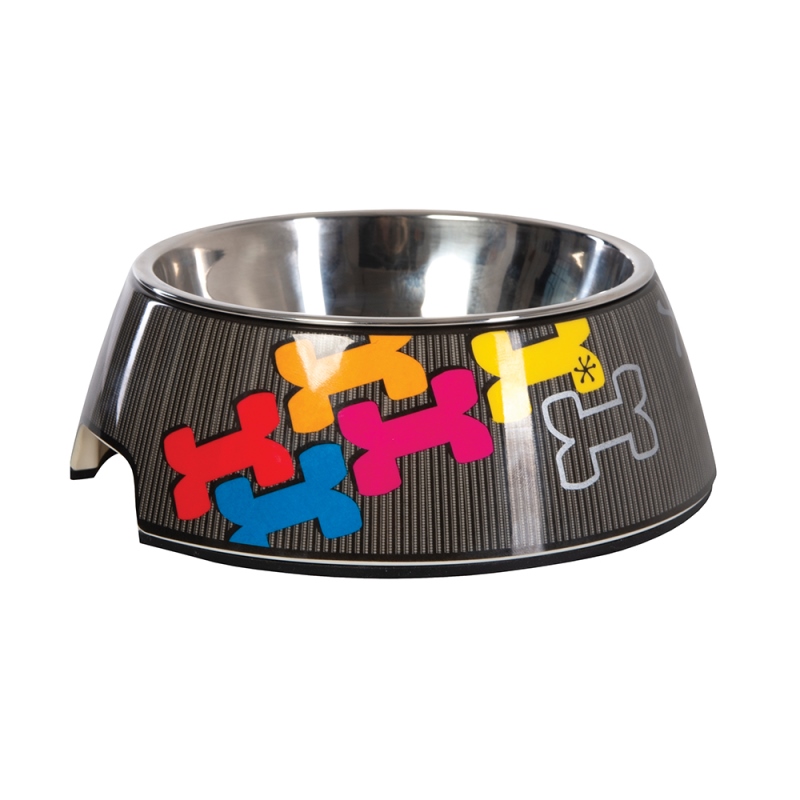 Φωτογραφία προϊόντος: ROGZ Bubble Bowl Black Bone Large 700ml