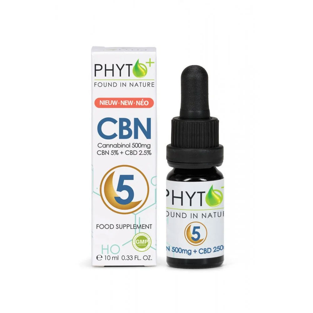 Φωτογραφία προϊόντος: ΕΛΑΙΟ ΚΑΝΝΑΒΗΣ CBN OIL DROPS PHYTO+ ORGANIC 5% CBN + 2.5% CBD 10ML