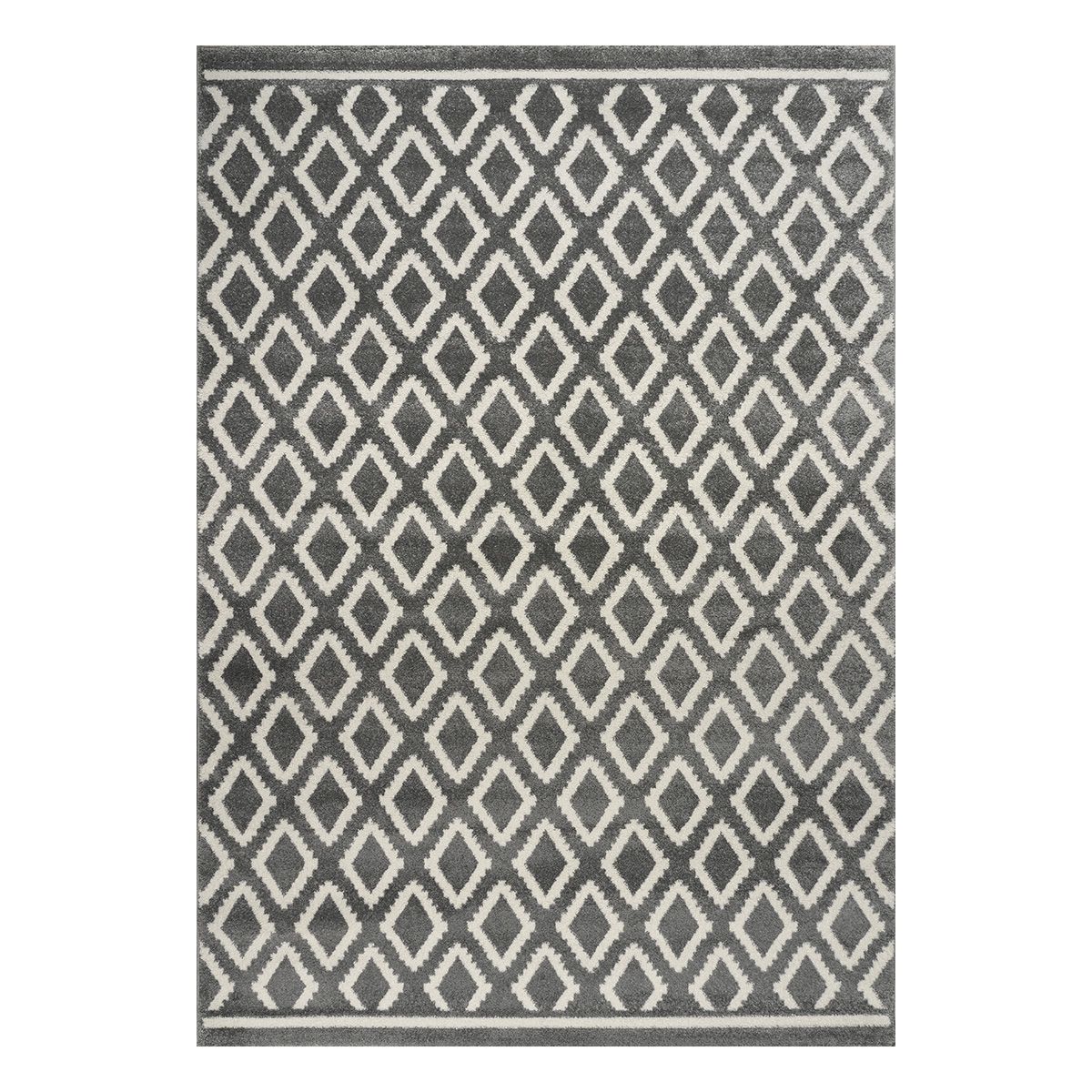 Φωτογραφία προϊόντος: Beauty Home Πατάκι Vibe Art 9576 67x150 Grey White Γκρι Λευκό