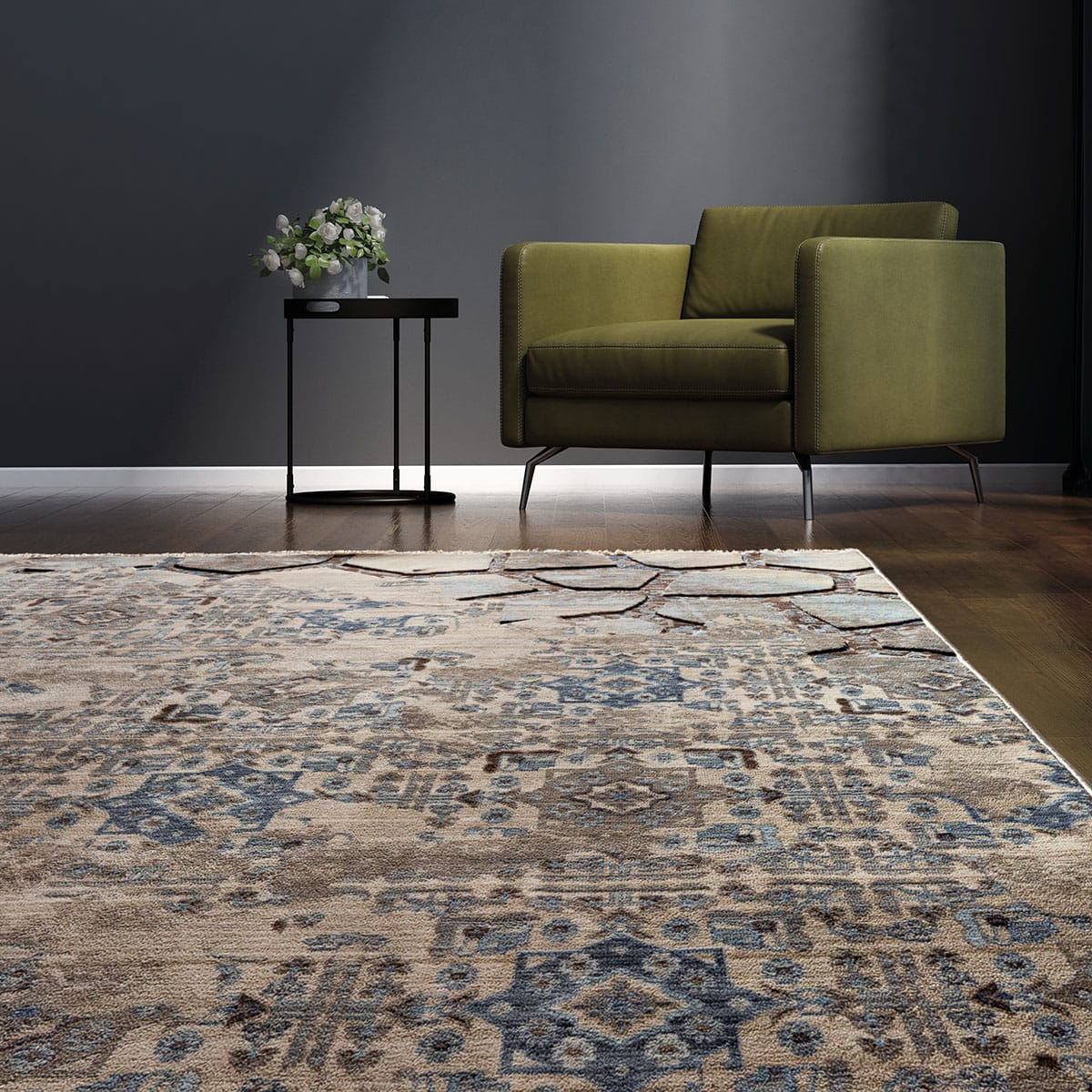 Φωτογραφία προϊόντος: Beauty Home Πατάκι Bliss Art 9625 67x220 Μπεζ,Μόκα,Μπλε