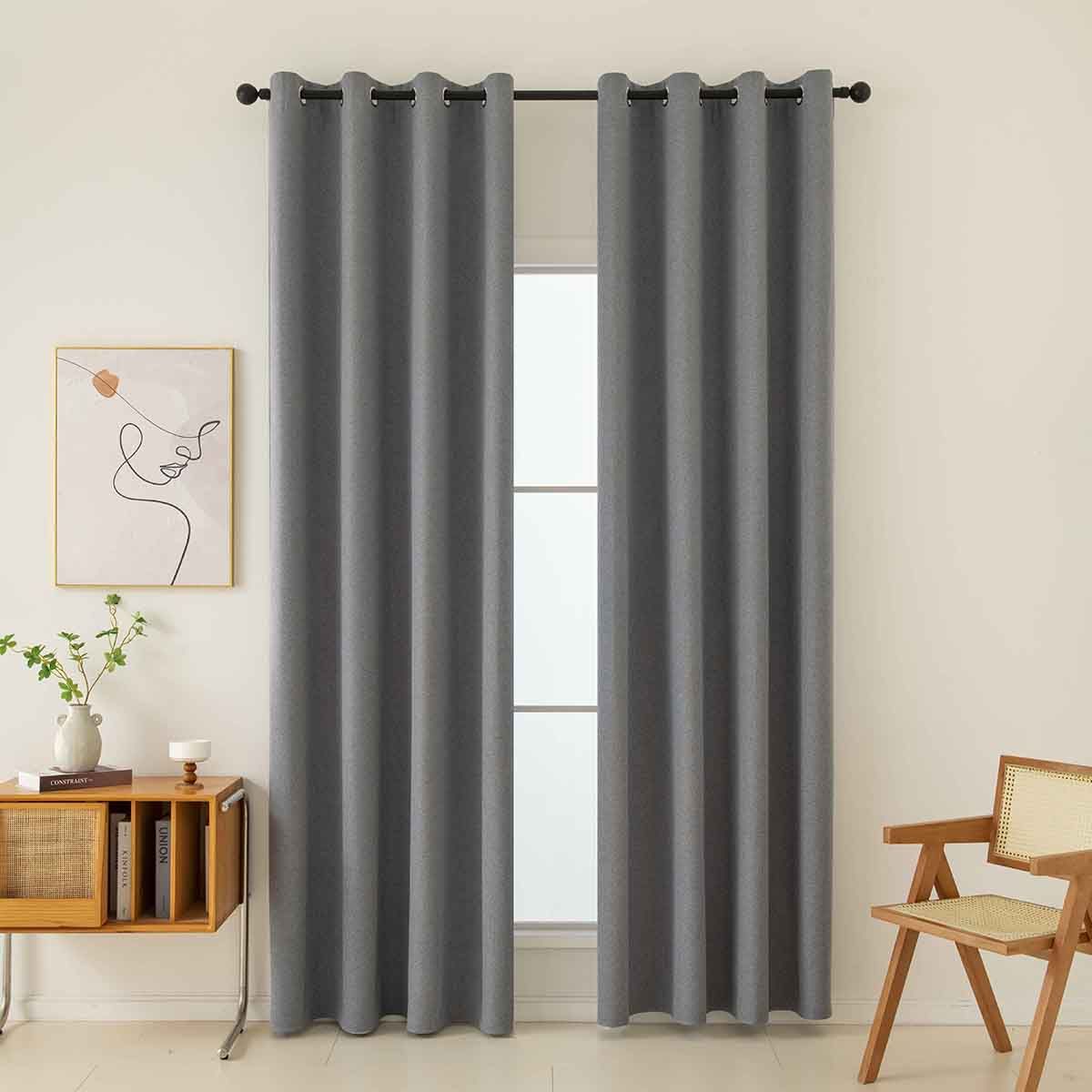 Φωτογραφία προϊόντος: Beauty Home Κουρτίνα Full Blackout σκίασης με 8 κρίκους Total Art 8446 140x270 Ανθρακίτης