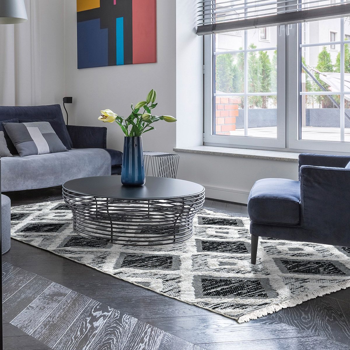 Φωτογραφία προϊόντος: Beauty Home Χαλί βαμβακερό Morocotton 9240 150x220 Γκρι