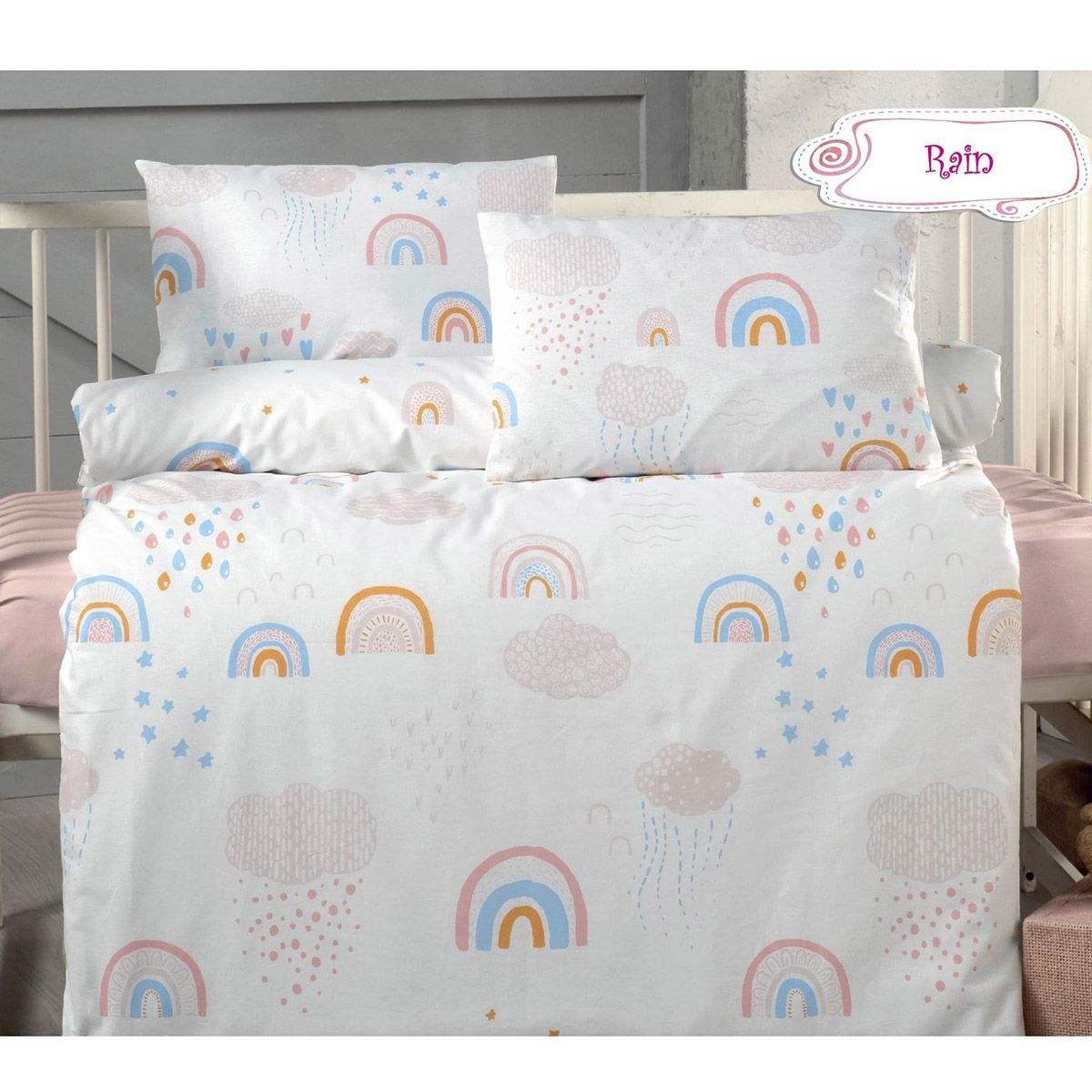 Φωτογραφία προϊόντος: Beauty Home Σετ σεντόνια βρεφικά Art 5612 100x150 Σάπιο Μήλο