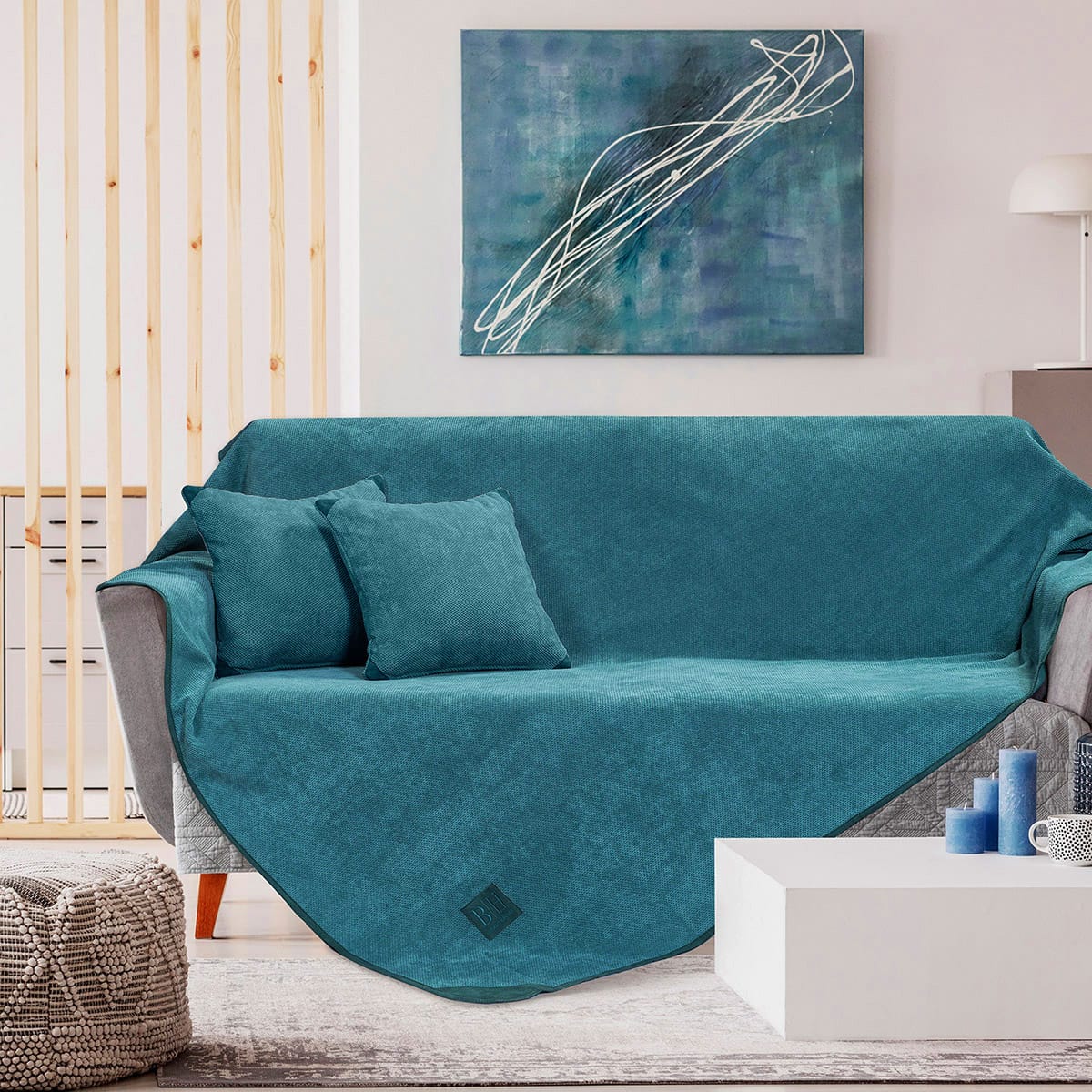 Φωτογραφία προϊόντος: Beauty Home Μαξιλαροθήκη διακοσμητική Petrol Art 8406 42x42 Πετρόλ