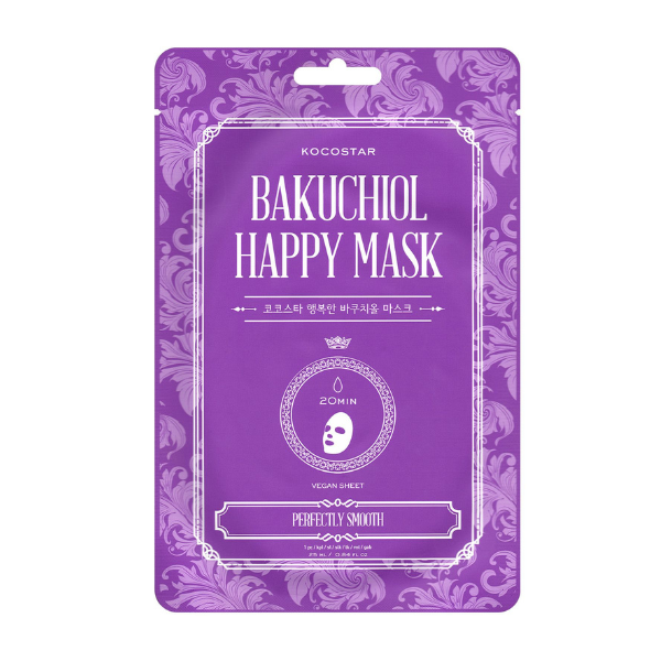 Φωτογραφία προϊόντος: Kocostar Bakuchiol Happy Mask Μάσκα Προσώπου Ανανεωμένη + Λεία Επιδερμίδα 1τμχ