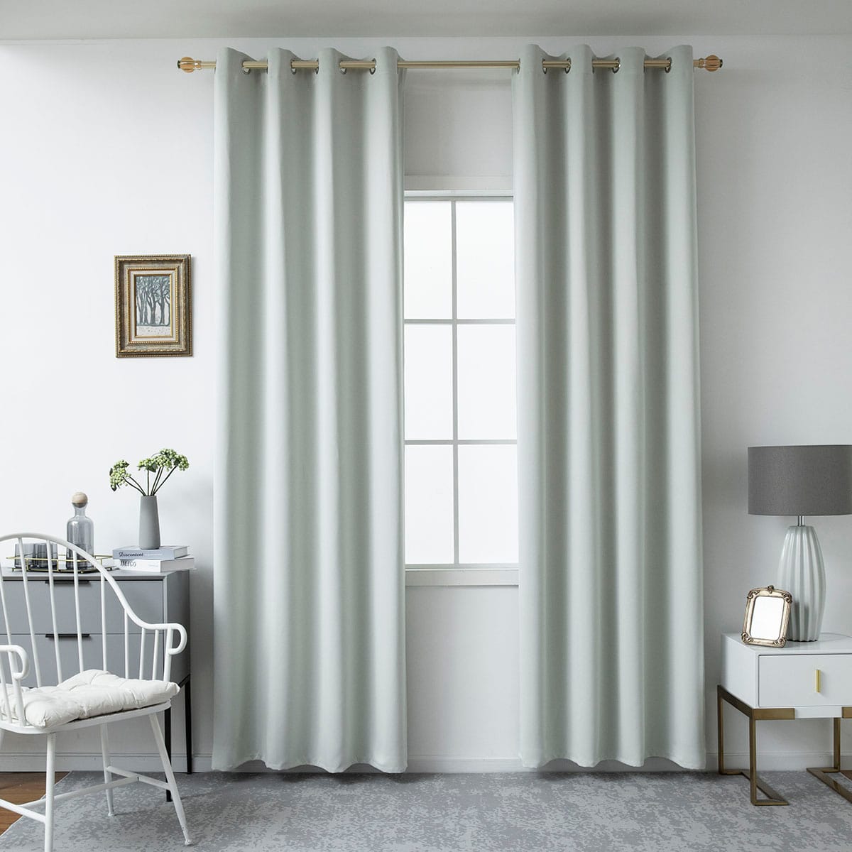 Φωτογραφία προϊόντος: Beauty Home Κουρτίνα Blackout σκίασης με 8 κρίκους Ideal Art 8400 140x270 Γκρι