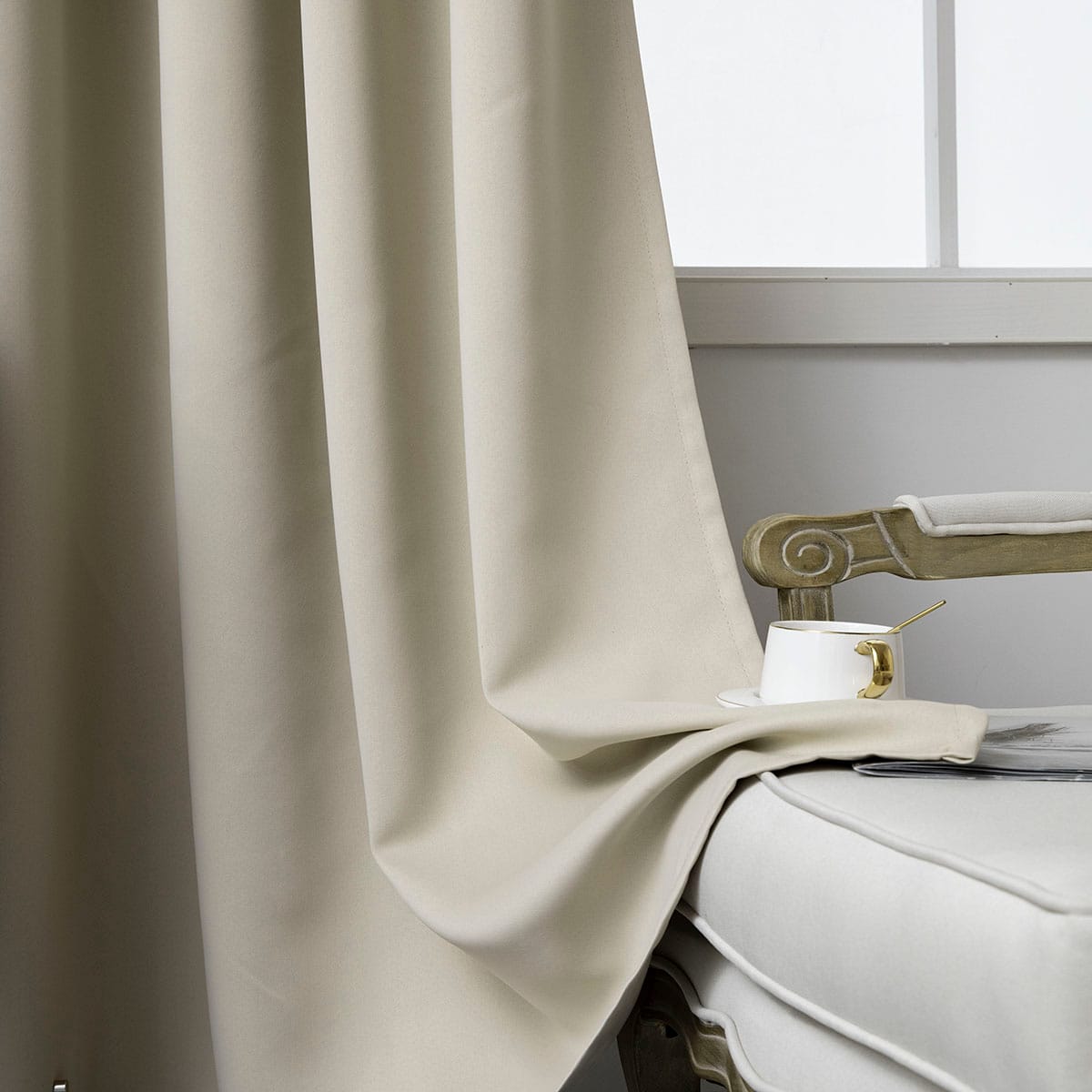 Φωτογραφία προϊόντος: Beauty Home Ύφασμα κουρτίνας Blackout σκίασης Ideal Art 8400 Ύφασμα Φ280 Άμμου