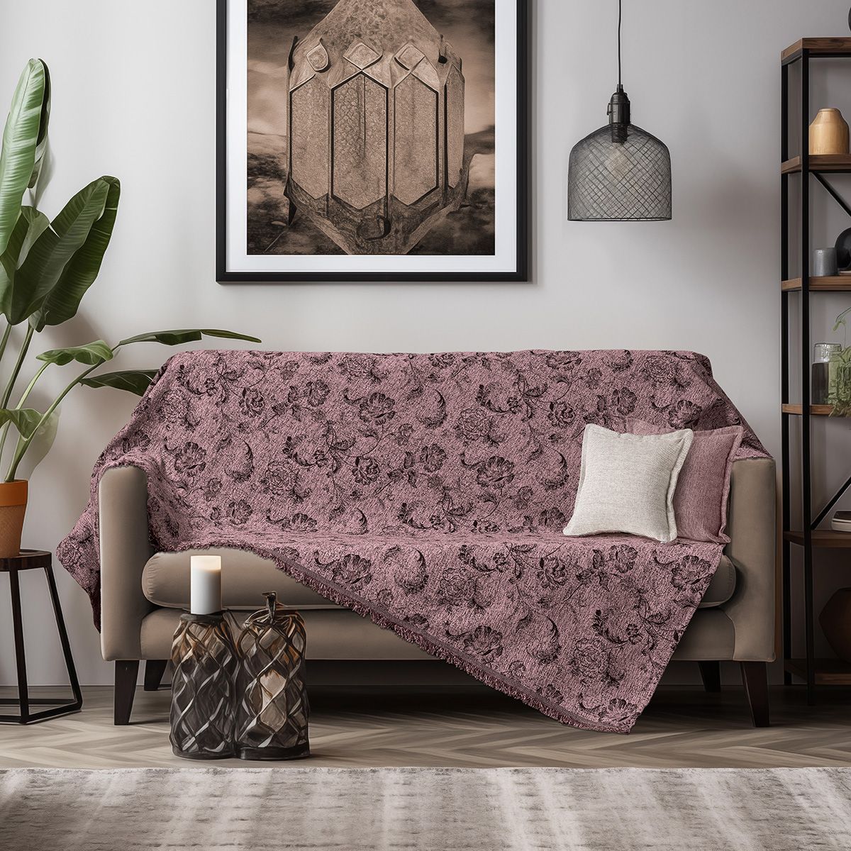 Φωτογραφία προϊόντος: Beauty Home Ριχτάρια σετ 2τμχ Art 8628 (180x250+180x300) Σάπιο Μήλο