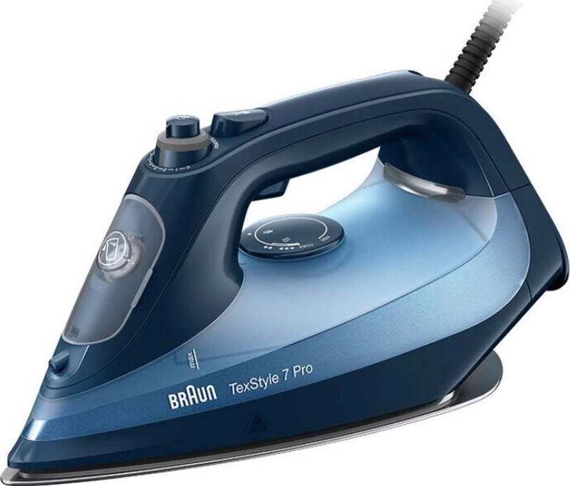 Φωτογραφία προϊόντος: ΣΙΔΕΡΟ ΑΤΜΟΥ BRAUN SI7160BL TEXSTYLE 3000W 300ml 50-225gr/min FREEGLIDE 3D &amp; AUTO-OFF