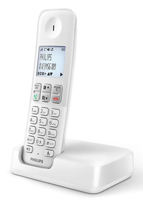Φωτογραφία προϊόντος: ΤΗΛΕΦΩΝΟ ΑΣΥΡΜΑΤΟ PHILIPS D2501W-34 WHITE ME ΑΝΟΙΚΤΗ ΑΚΡΟΑΣΗ
