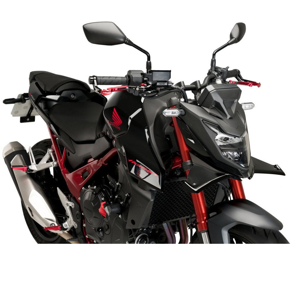Φωτογραφία προϊόντος: ΜΠΡΟΣΤΙΝΑ SPOILERS DOWNFORCE NAKED FRONTAL SPOILERS BLACK ΓΙΑ HONDA CB750 HORNET 2023 21519N | PUIG