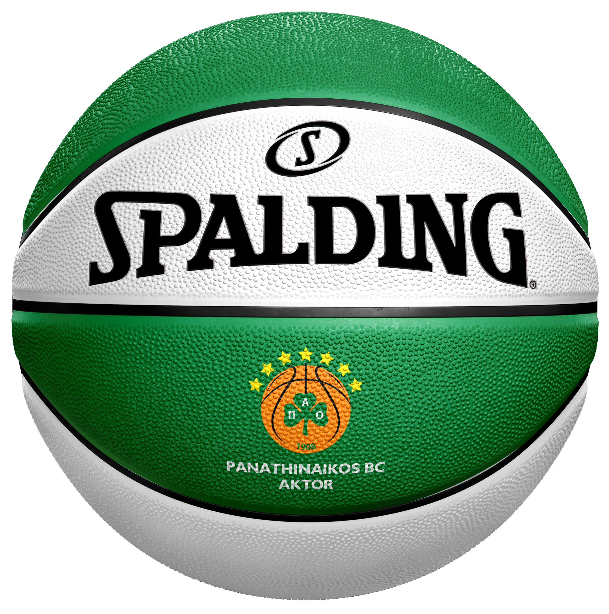 Φωτογραφία προϊόντος: Spalding 2025 PANATHINAIKOS ATHENS EUROLEAGUE TEAM SZ 7 RUBBER-BASKETBALL (85-303Z)