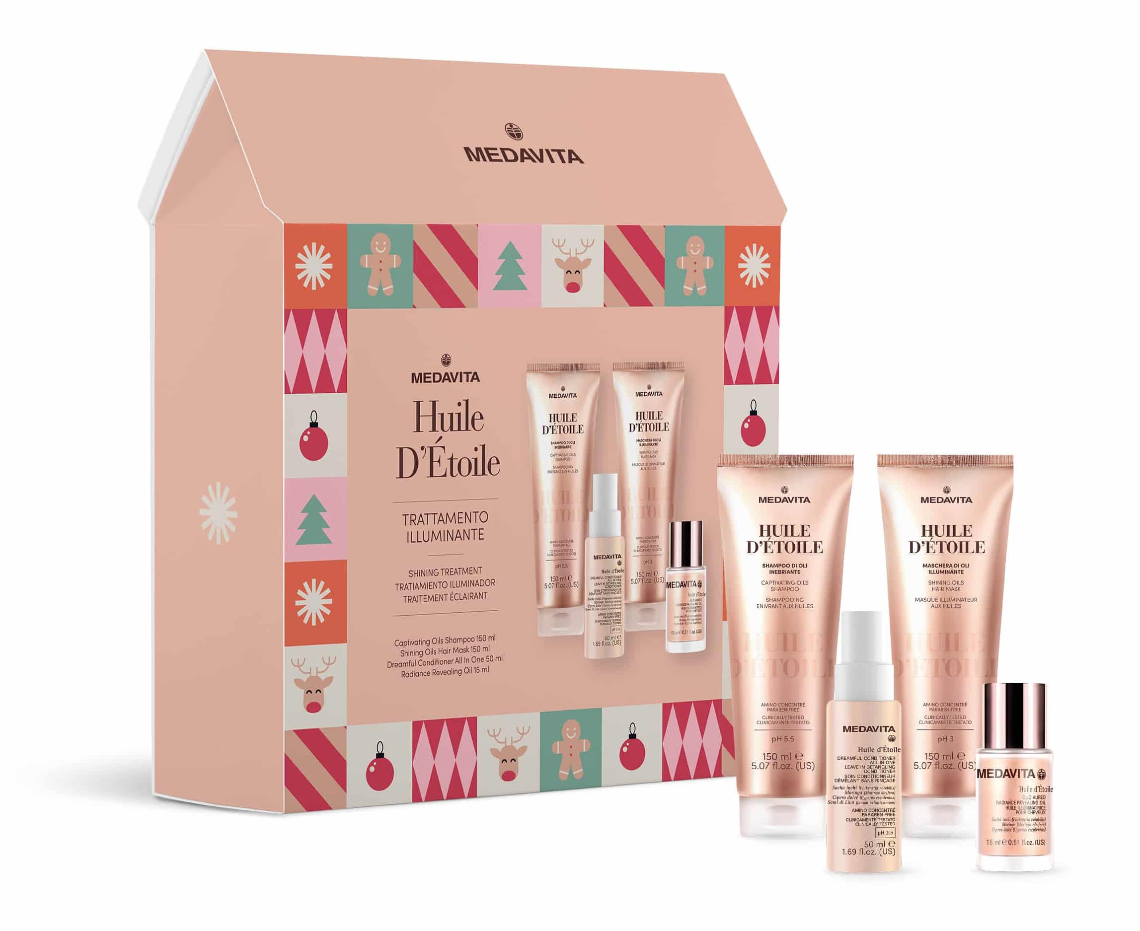 Φωτογραφία προϊόντος: Medavita Christmas Box Huile D'Etoile + XMAS Socks Gift Set
