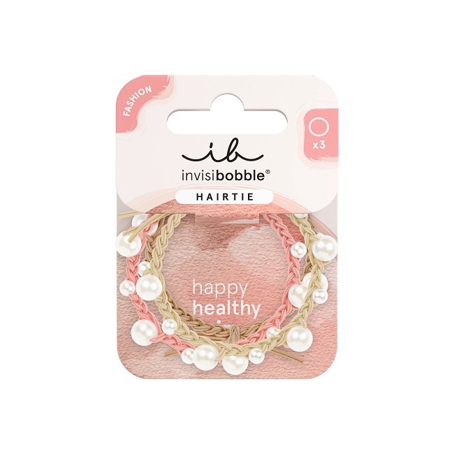Φωτογραφία προϊόντος: Invisibobble Hairtie Princess Pearl Hair Tie Ελαστικό Λαστιχάκι Με Διακοσμητικό 3τμχ