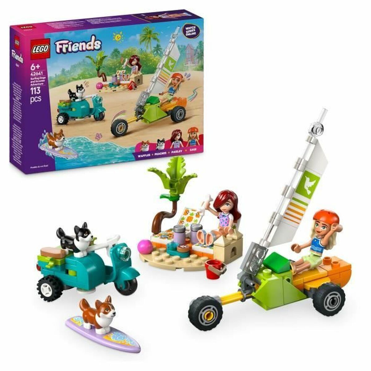 Φωτογραφία προϊόντος: LEGO® FRIENDS: SURFING DOGS AND SCOOTER ADVENTURE