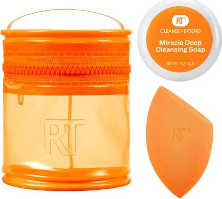 Φωτογραφία προϊόντος: Real Techniques Miracle Blend + Cleanse Set Σετ Σφουγγαράκια & Καθαριστικό 3 Τεμάχια