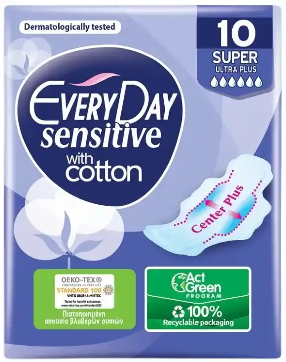 Φωτογραφία προϊόντος: EVERYDAY Every Day Ultra Plus Super Fresh Σερβιέτες με Φτερά 10τμχ