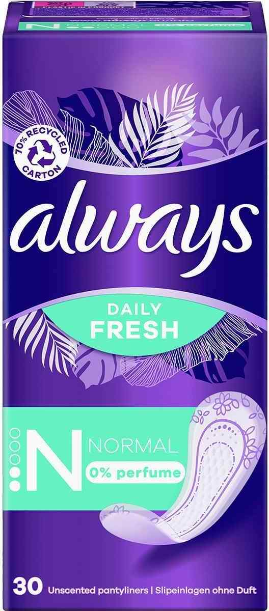 Φωτογραφία προϊόντος: Always Σερβιετάκια Daily Fresh Normal - 30τμχ