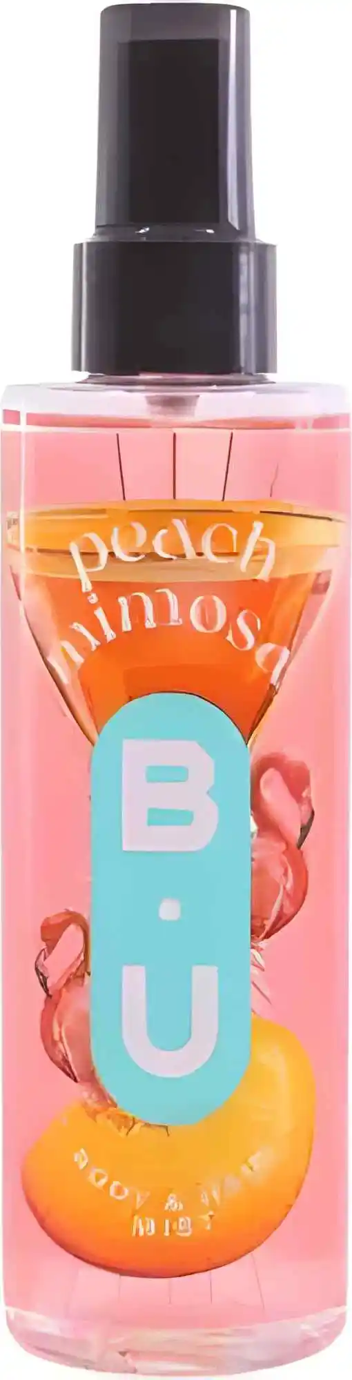 Φωτογραφία προϊόντος: B.U. Peach Mimosa Body & Hair Mist Αρωματικό Σπρέι για Μαλλιά και Σώμα 200ml