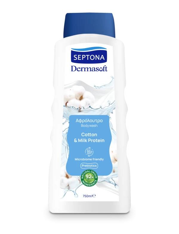Φωτογραφία προϊόντος: Septona Dermasoft Bodywash Cotton & Milk Protein Σώματος 750ml