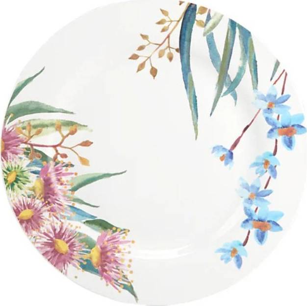 Φωτογραφία προϊόντος: Maxwell & Williams Royal Botanic Gardens Eucalyptus Bloom Rim Entree Plate 23cm (Πολύχρωμο & Λευκό)