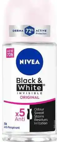 Φωτογραφία προϊόντος: Nivea Black & White Invisible Authentic Roll-On Γυναικείο Αποσμητικό 50ml
