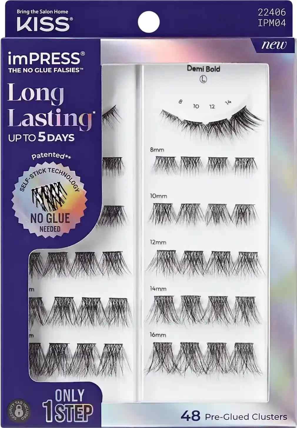 Φωτογραφία προϊόντος: KISS imPRESS Pre-glued Long Lasting Multi 04 Ψεύτικες Βλεφαρίδες (1 Ζευγάρι) - 04