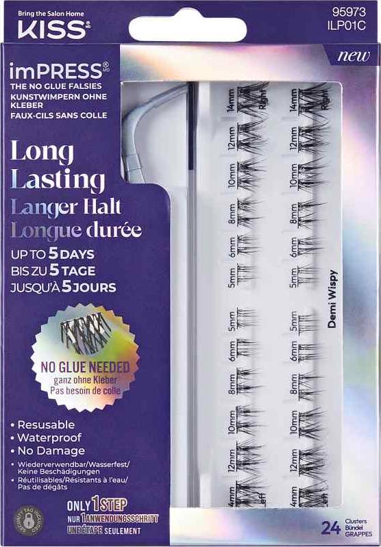 Φωτογραφία προϊόντος: Kiss imPRESS Press-on Long Lasting 01 Ψεύτικες Βλεφαρίδες 1 Ζευγάρι - 01