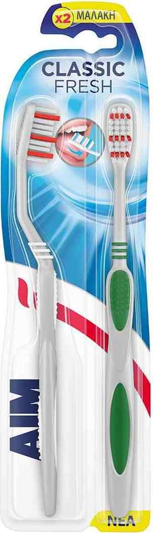 Φωτογραφία προϊόντος: AIM Classic Fresh Soft Οδοντόβουρτσα για Βαθύ Καθαρισμό