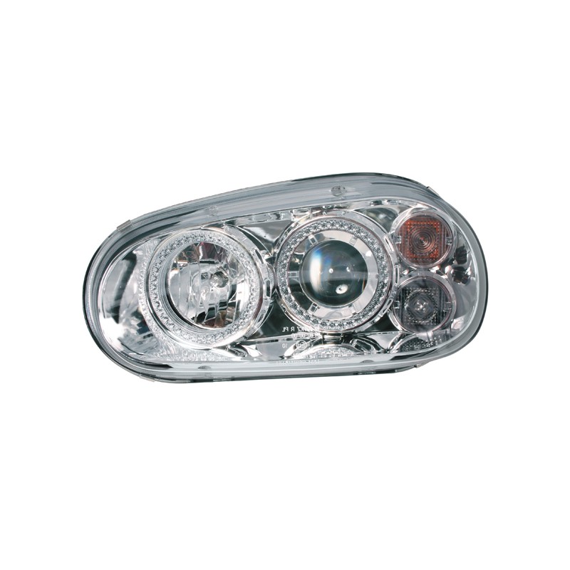 Φωτογραφία προϊόντος: LAMPA Φανάρια Μπροστινά Angel Eyes VW GOLF 4 1998+ - Χρωμίου