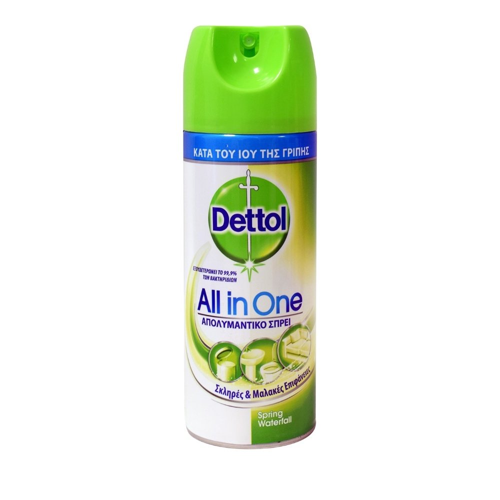 Φωτογραφία προϊόντος: Dettol All in One Spring Waterfall Απολυμαντικό Σπρέι 400ml