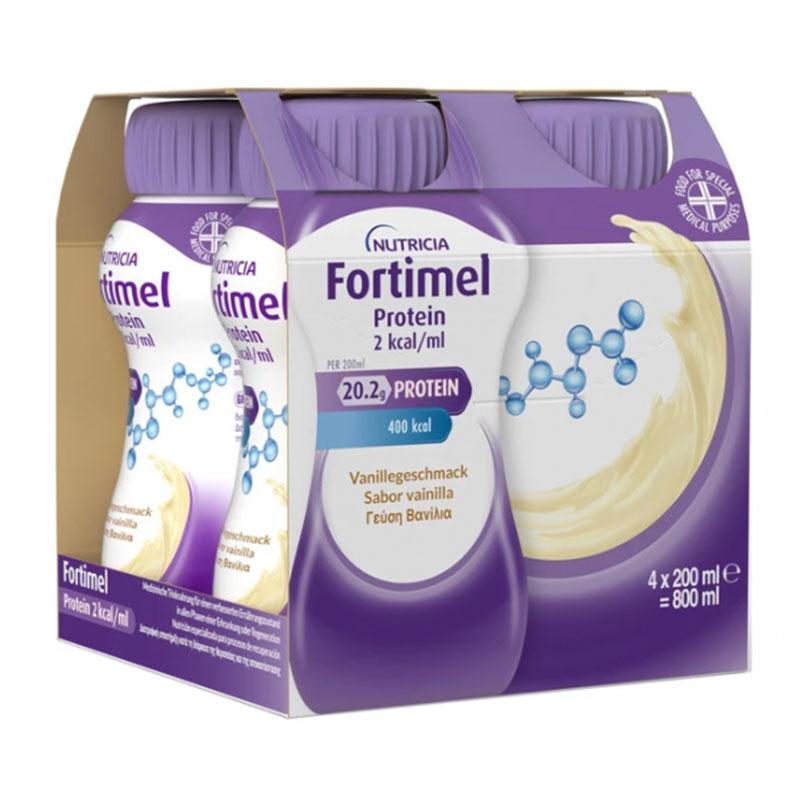 Φωτογραφία προϊόντος: Nutricia Fortimel Protein Extra 2 Kcal Βανίλια 20.2g Protein 4 x 200ml
