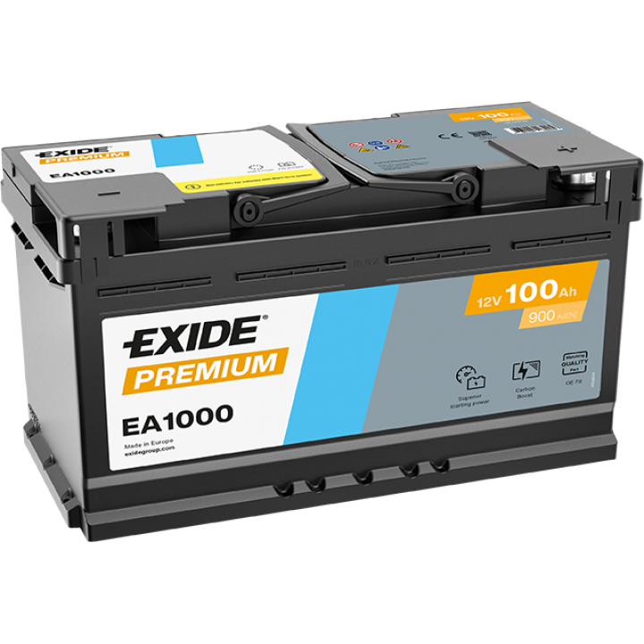 Φωτογραφία προϊόντος: Μπαταρία EXIDE Premium EA1000 12V 100Ah 900CCA A(EN)