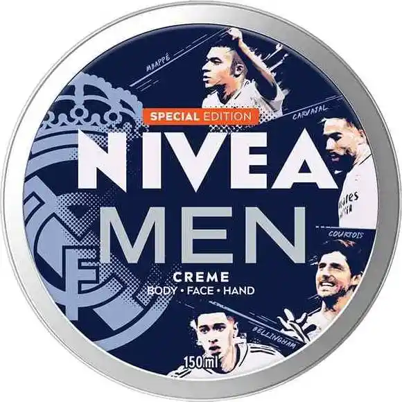 Φωτογραφία προϊόντος: Nivea Men Special Edition Real Madrid Κρέμα Προσώπου, Χεριών & Σώματος 150ml
